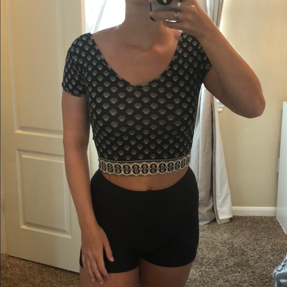 Tribal crop top
